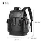 Load image into Gallery viewer, Waterproof PVC Leather Laptop Backpack with Anti-Theft Design