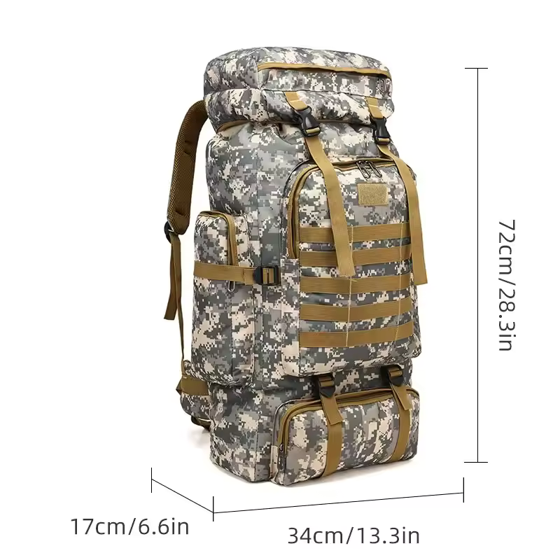 Large Capacity Waterproof Camouflage Hiking & Travel Backpack