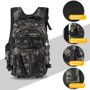 Waterproof Fishing Tactical Backpack with Rod Holders