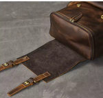 Load image into Gallery viewer, Vintage Genuine Leather Hiking &amp; Travel Backpack