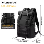 Load image into Gallery viewer, Expandable Roll Top Laptop Backpack for Commute &amp; Travel