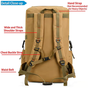 130L Waterproof Tactical Hiking & Camping Backpack