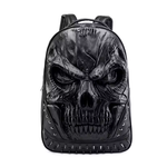 Load image into Gallery viewer, Gothic Skull Rivet Laptop Backpack