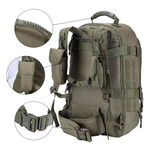 Load image into Gallery viewer, 60L Tactical Expandable Hiking Backpack