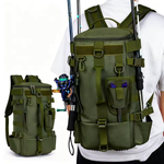 Load image into Gallery viewer, Waterproof Fishing Backpack with Rod Holders &amp; Tackle Storage